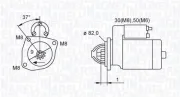 Starter 12 V 2,3 kW MAGNETI MARELLI 063721389010