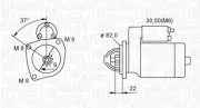 Starter 12 V 2,5 kW MAGNETI MARELLI 063721449010