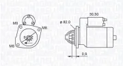 Starter 12 V 1,7 kW MAGNETI MARELLI 063721552010