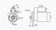 Starter 12 V 2 kW MAGNETI MARELLI 063721392010