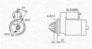 Starter 12 V 2,2 kW MAGNETI MARELLI 063721044010