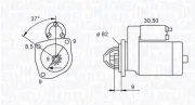 Starter 12 V 2 kW MAGNETI MARELLI 063721045010