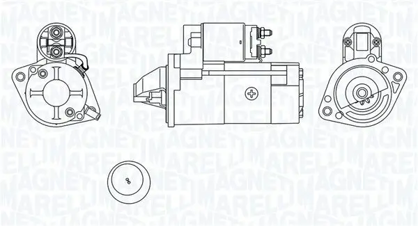 Starter 12 V 2 kW MAGNETI MARELLI 063721227010