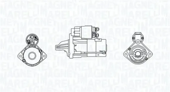 Starter 12 V 1,6 kW MAGNETI MARELLI 063721328010 Bild Starter 12 V 1,6 kW MAGNETI MARELLI 063721328010