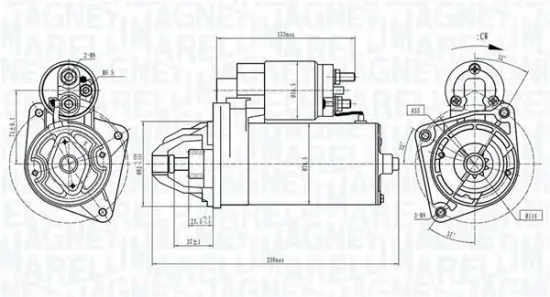 Starter 12 V 2 kW MAGNETI MARELLI 063721687010 Bild Starter 12 V 2 kW MAGNETI MARELLI 063721687010