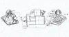 Starter 12 V 1,5 kW MAGNETI MARELLI 063726278010 Bild Starter 12 V 1,5 kW MAGNETI MARELLI 063726278010