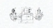 Starter 12 V 2,2 kW MAGNETI MARELLI 063728010410