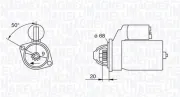 Starter 12 V 1,4 kW MAGNETI MARELLI 063226801010