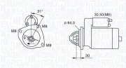 Starter 12 V 2,5 kW MAGNETI MARELLI 063521093070