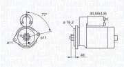 Starter 12 V 1,7 kW MAGNETI MARELLI 063521230160
