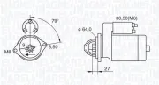 Starter 12 V 1,3 kW MAGNETI MARELLI 063280045010