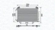 Kondensator, Klimaanlage MAGNETI MARELLI 350203736000