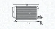 Kondensator, Klimaanlage MAGNETI MARELLI 350203737000