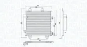 Kondensator, Klimaanlage MAGNETI MARELLI 350203753000