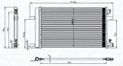 Kondensator, Klimaanlage MAGNETI MARELLI 350203760000