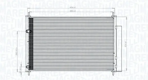 Kondensator, Klimaanlage MAGNETI MARELLI 350203767000
