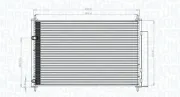 Kondensator, Klimaanlage MAGNETI MARELLI 350203767000