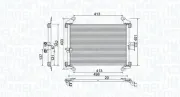 Kondensator, Klimaanlage MAGNETI MARELLI 350203772000