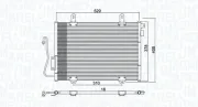 Kondensator, Klimaanlage MAGNETI MARELLI 350203775000