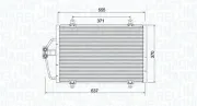 Kondensator, Klimaanlage MAGNETI MARELLI 350203784000