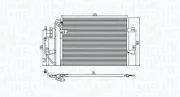 Kondensator, Klimaanlage MAGNETI MARELLI 350203785000