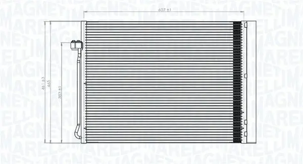 Kondensator, Klimaanlage MAGNETI MARELLI 350203795000