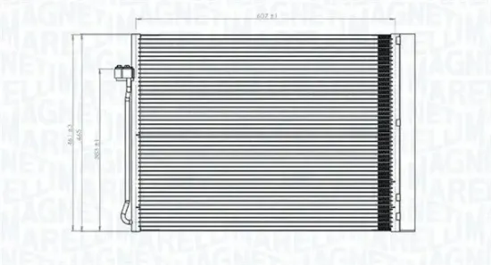 Kondensator, Klimaanlage MAGNETI MARELLI 350203795000 Bild Kondensator, Klimaanlage MAGNETI MARELLI 350203795000