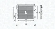 Kondensator, Klimaanlage MAGNETI MARELLI 350203799000