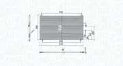 Kondensator, Klimaanlage MAGNETI MARELLI 350203804000