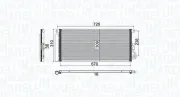 Kondensator, Klimaanlage MAGNETI MARELLI 350203807000