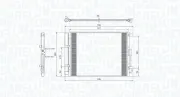 Kondensator, Klimaanlage MAGNETI MARELLI 350203809000