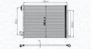 Kondensator, Klimaanlage MAGNETI MARELLI 350203823000