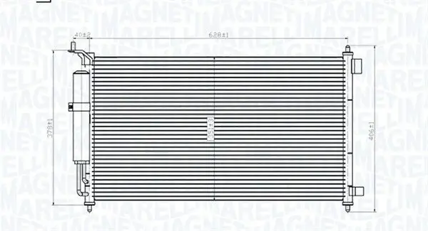 Kondensator, Klimaanlage MAGNETI MARELLI 350203829000