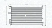 Kondensator, Klimaanlage MAGNETI MARELLI 350203829000