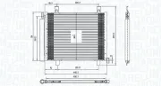 Kondensator, Klimaanlage MAGNETI MARELLI 350203836000