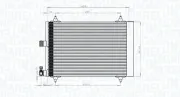 Kondensator, Klimaanlage MAGNETI MARELLI 350203839000