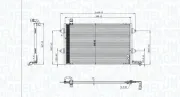 Kondensator, Klimaanlage MAGNETI MARELLI 350203840000
