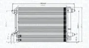 Kondensator, Klimaanlage MAGNETI MARELLI 350203845000