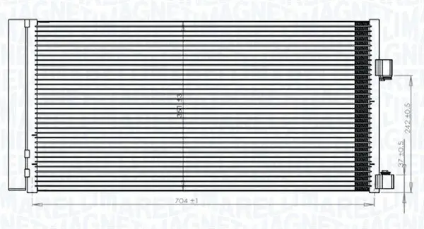 Kondensator, Klimaanlage MAGNETI MARELLI 350203847000