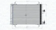 Kondensator, Klimaanlage MAGNETI MARELLI 350203849000