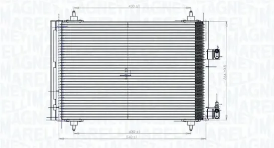 Kondensator, Klimaanlage MAGNETI MARELLI 350203849000 Bild Kondensator, Klimaanlage MAGNETI MARELLI 350203849000