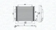 Kondensator, Klimaanlage MAGNETI MARELLI 350203886000