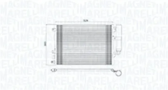 Kondensator, Klimaanlage MAGNETI MARELLI 350203893000 Bild Kondensator, Klimaanlage MAGNETI MARELLI 350203893000