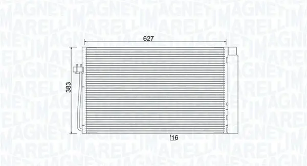 Kondensator, Klimaanlage MAGNETI MARELLI 350203899000