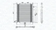 Kondensator, Klimaanlage MAGNETI MARELLI 350203907000