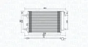 Kondensator, Klimaanlage MAGNETI MARELLI 350203910000