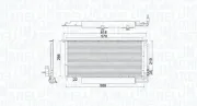 Kondensator, Klimaanlage MAGNETI MARELLI 350203922000
