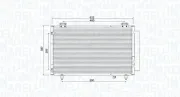 Kondensator, Klimaanlage MAGNETI MARELLI 350203925000