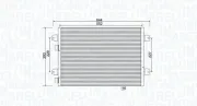 Kondensator, Klimaanlage MAGNETI MARELLI 350203931000