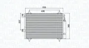 Kondensator, Klimaanlage MAGNETI MARELLI 350203936000